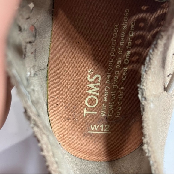 Toms Lennox Desert taupe lace up shoes size 12 - Picture 8 of 8